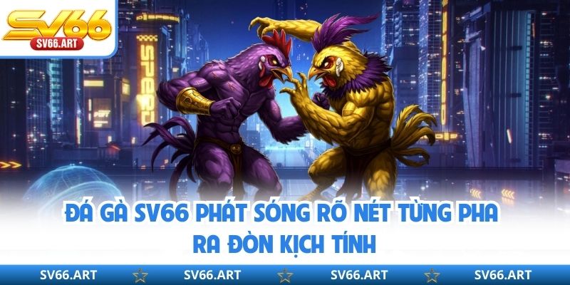 Đá gà SV66 phát sóng rõ nét từng pha ra đòn kịch tính
